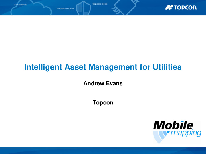 intelligent asset management for utilities