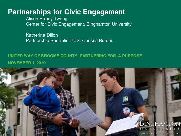 partnerships for civic engagement