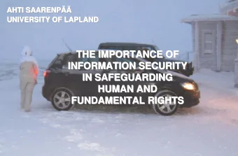 THE IMPORTANCE OF  THE IMPORTANCE OF  THE IMPORTANCE OF  INFORMATION SECURITY  INFORMATION SECURITY