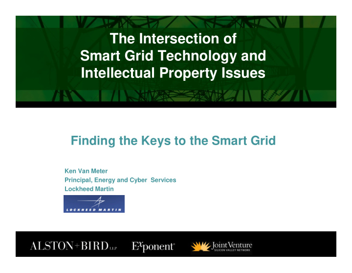 the intersection of smart grid technology and