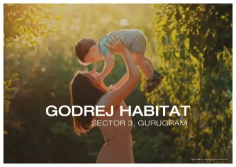 Stock image for representation purpose only.  BRAND GODREJ  Godrej Properties brings the Godrej