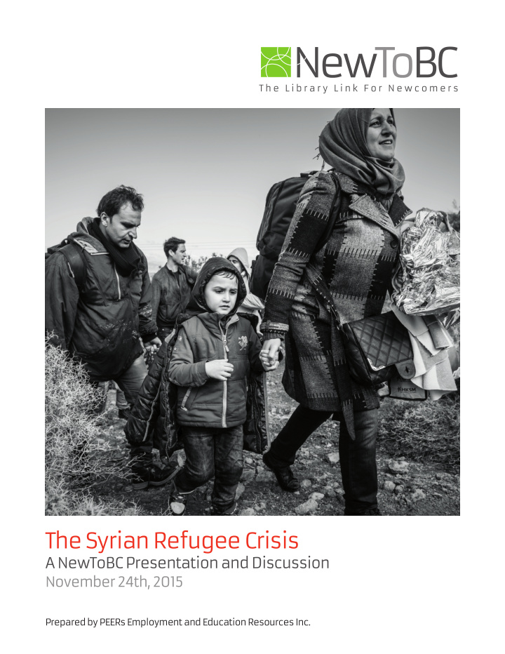 the syrian refugee crisis