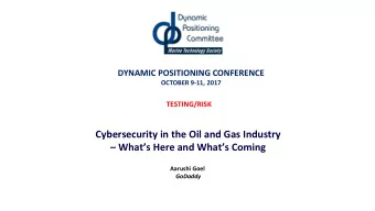 Cybersecurity in the Oil and Gas Industry   Whats Here and Whats Coming  Aarushi Goel