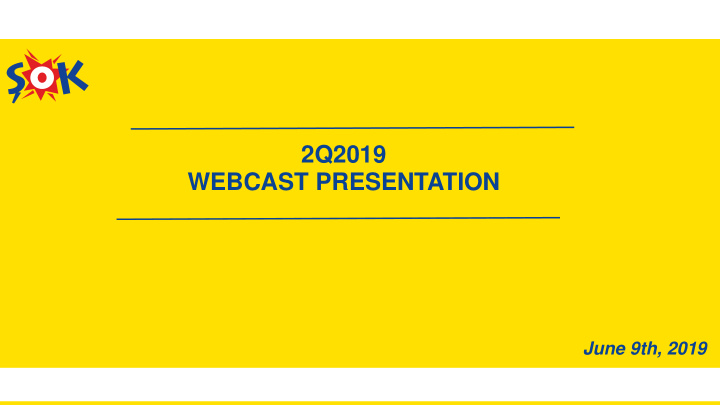 webcast presentation