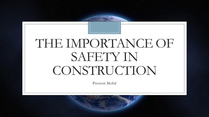 safety in