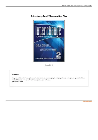 Interchange Level 2 Presentation Plus  Interchange Level 2 Presentation Plus  Filesize: 6.05 MB