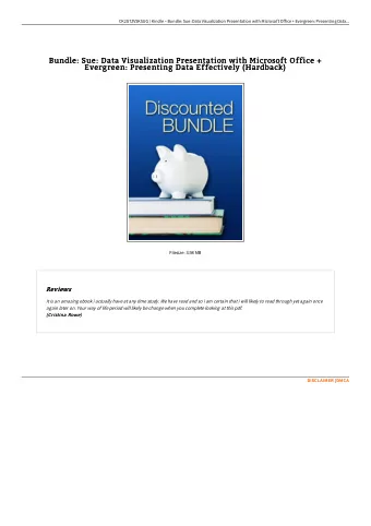 Bundle: Sue: Data Visualization Presentation with Microsoft Office +  Bundle: Sue: Data