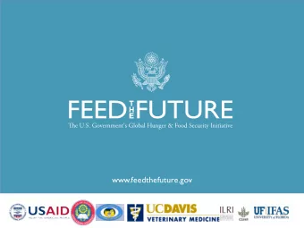 www.feedthefuture.gov  ADDRESSING YOUNGSTOCK MORTALITY  IN SMALLHOLDER FARMS AND PASTORAL  HERDS OF