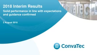 2018 Interim Results  Solid performance in line with expectations  and guidance confirmed  2 August