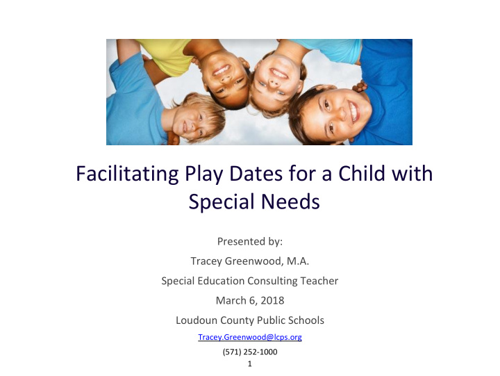 facilitating play dates for a child with special needs