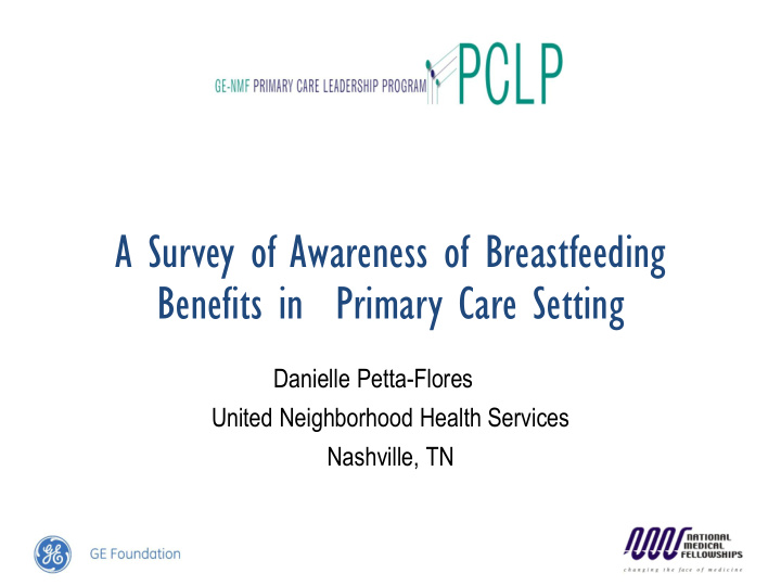 a survey of awareness of breastfeeding