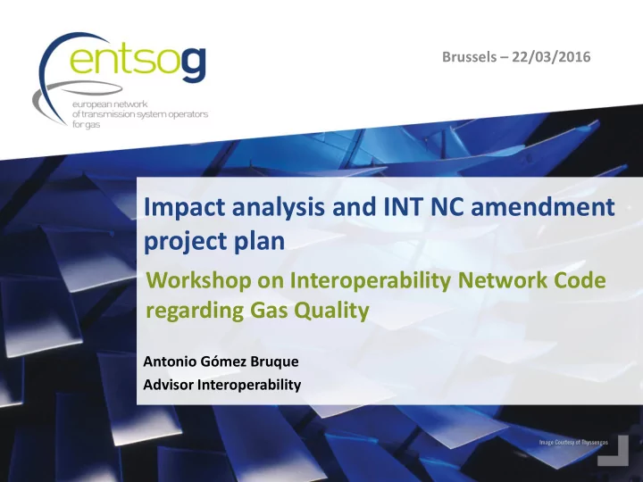 impact analysis and int nc amendment project plan
