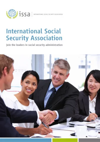 International Social  Security Association  Join the leaders in social security administration