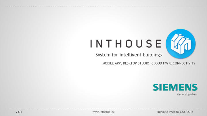 system for intelligent buildings