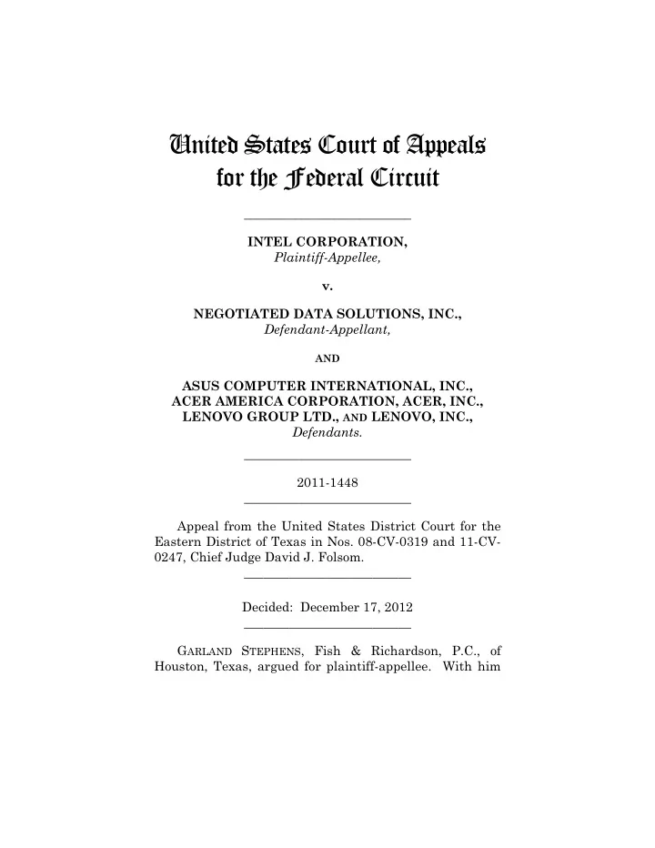 united states court of appeals for the federal circuit