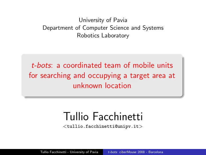 tullio facchinetti