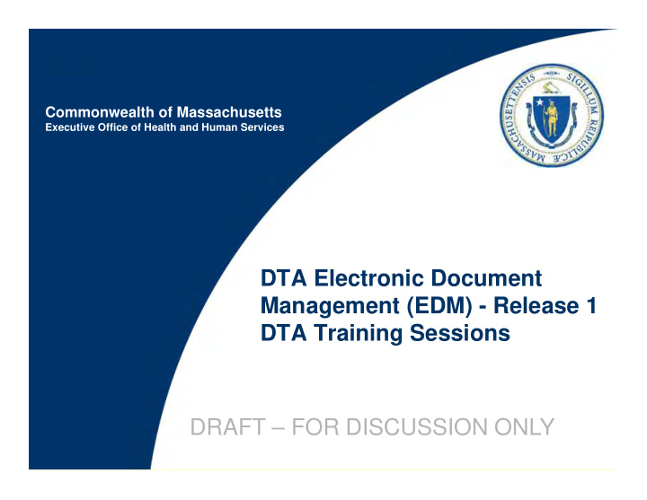 dta electronic document management edm release 1 dta