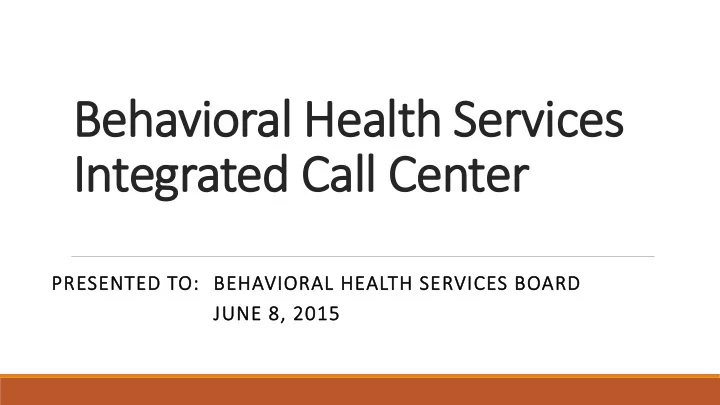 integrated call center