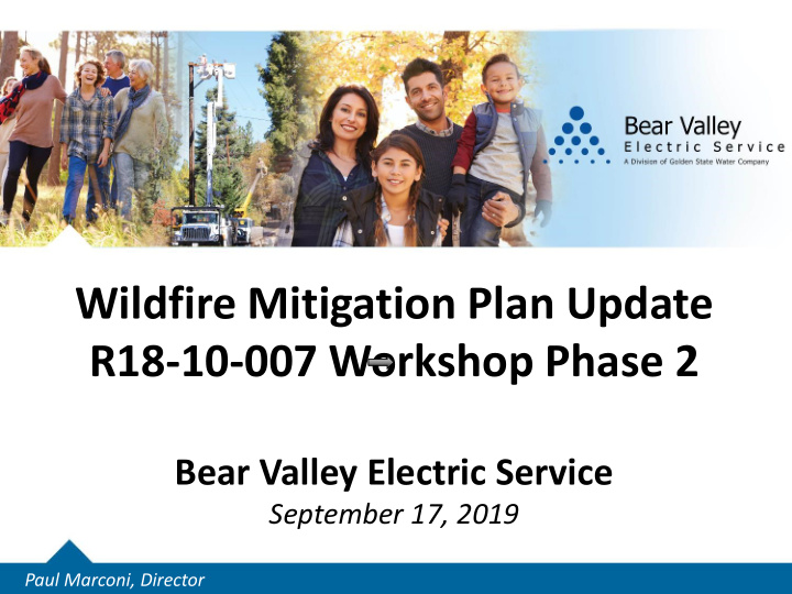 wildfire mitigation plan update