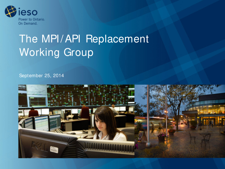 the mpi api replacement working group