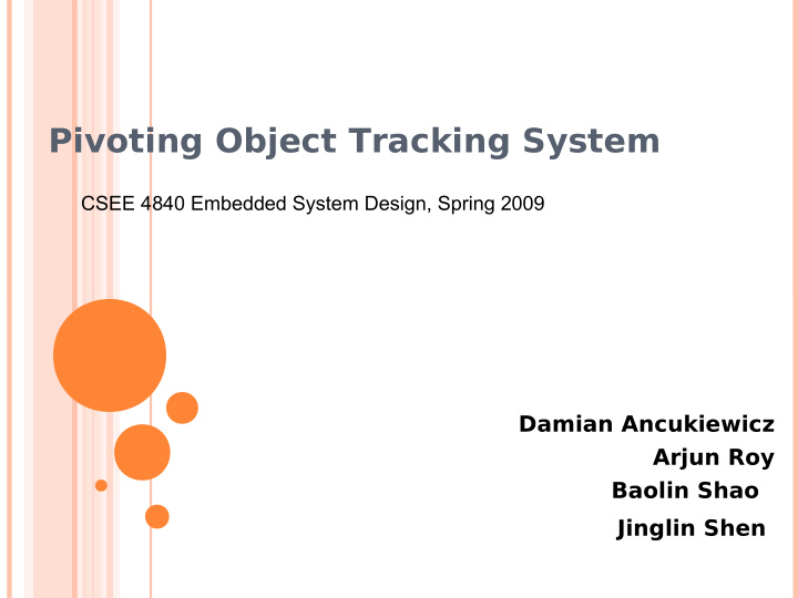 pivoting object tracking system