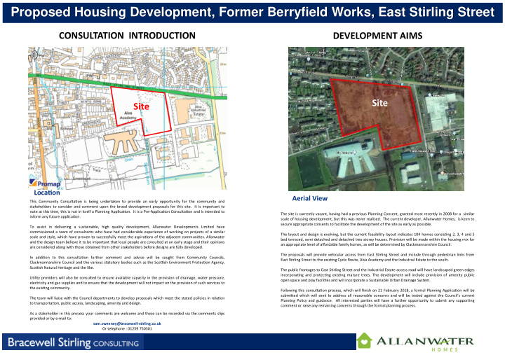 proposed housing development former berryfield works east
