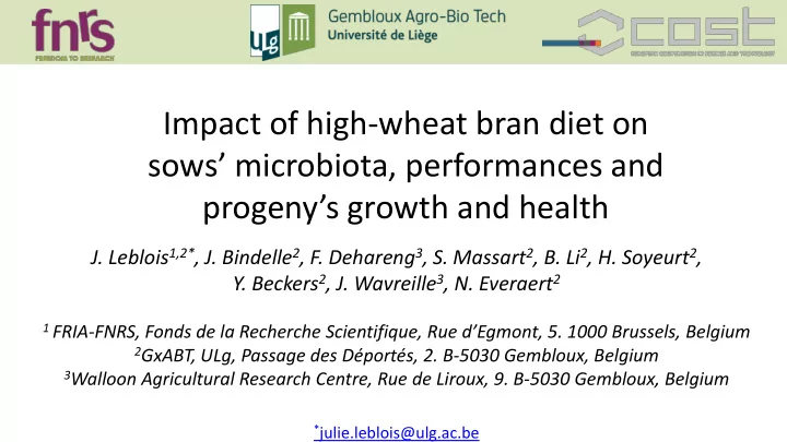 progeny s growth and health