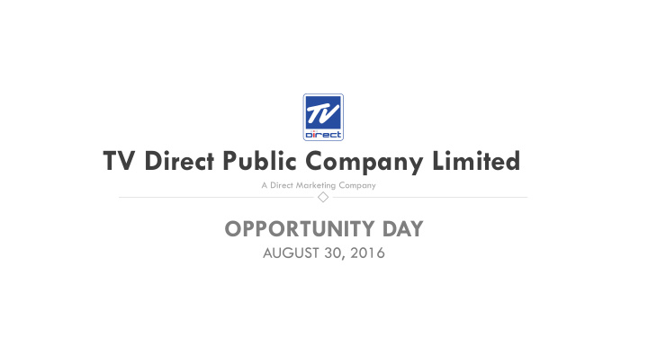 tv direct public company limited