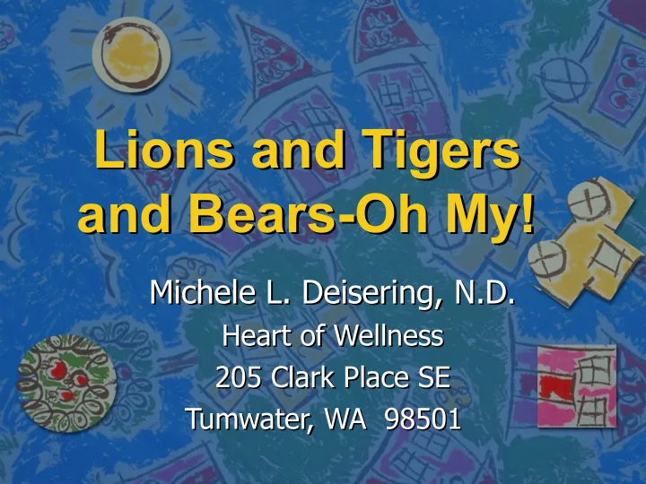 lions and tigers lions and tigers and bears oh my and