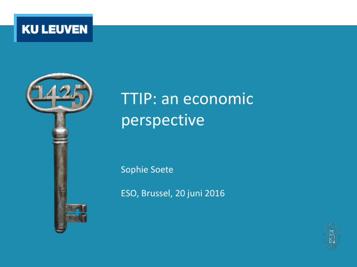 ttip an economic perspective