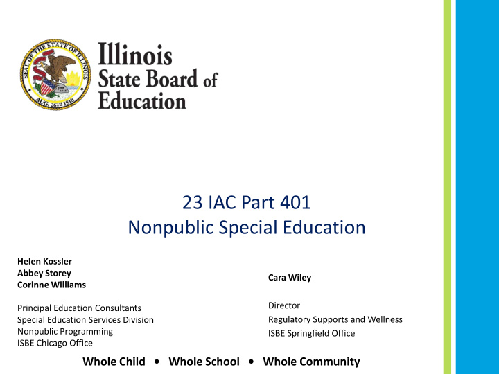 23 iac part 401 nonpublic special education