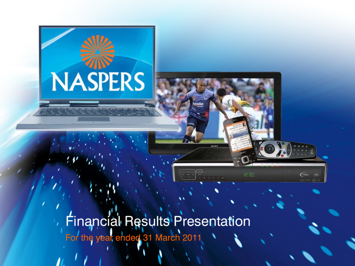 financial results presentation