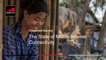 The State of Mobile Internet  Connectivity  Ten years of Mobile for Development  Bullet 1