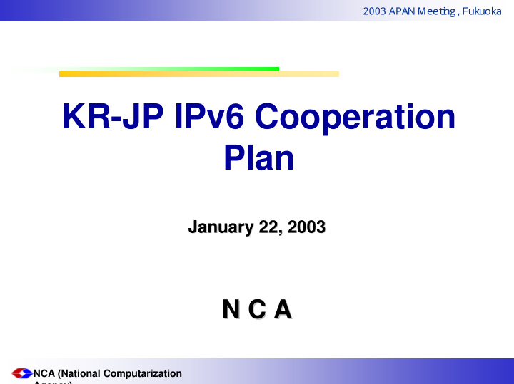 kr jp ipv6 cooperation plan