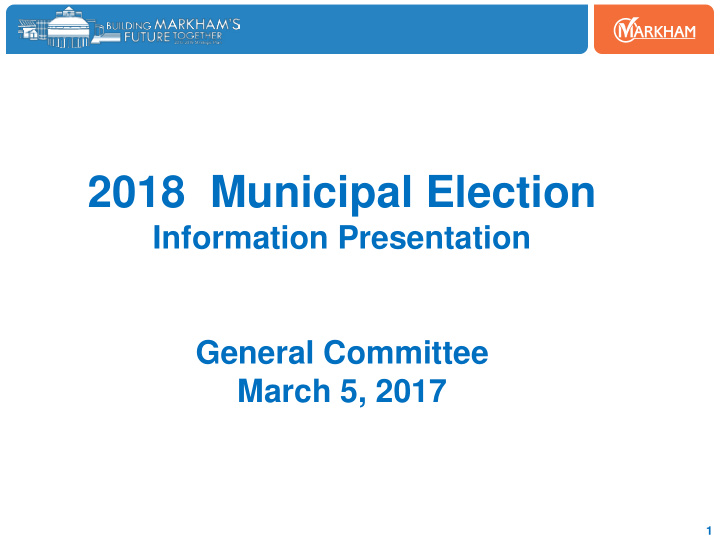 2018 municipal election