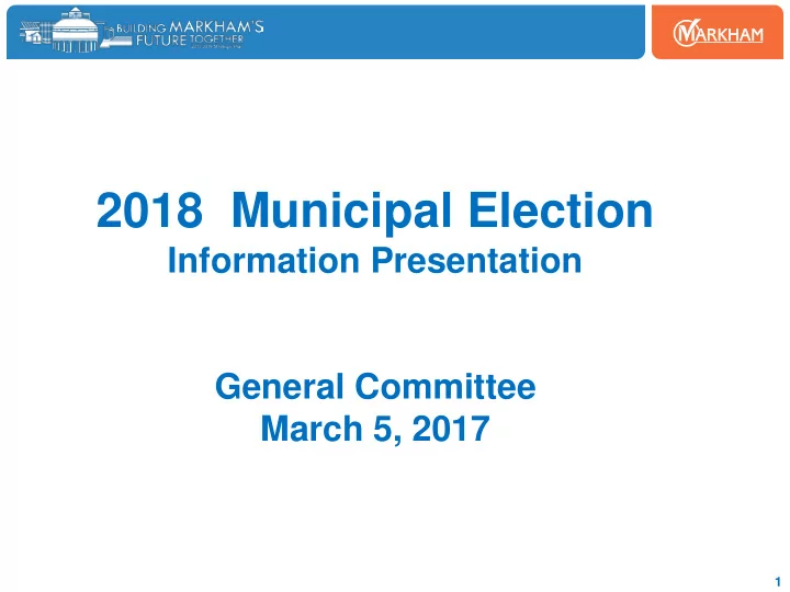 2018 municipal election