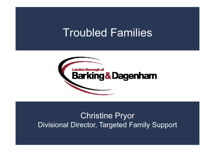 troubled families