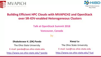 Building Efficient HPC Clouds with MVAPICH2 and OpenStack  over SR-IOV-enabled Heterogeneous