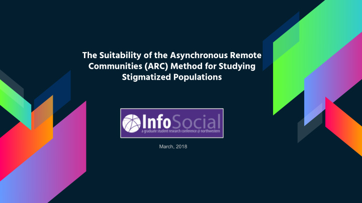 the suitability of the asynchronous remote communities