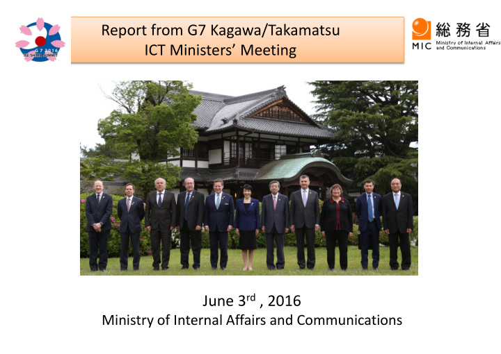 ict ministers meeting