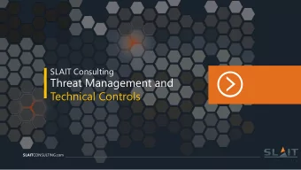 Technical Controls SLAIT CONSULTING.com  SLAIT Consulting an ePlus Technology, Inc. Company  Ivan