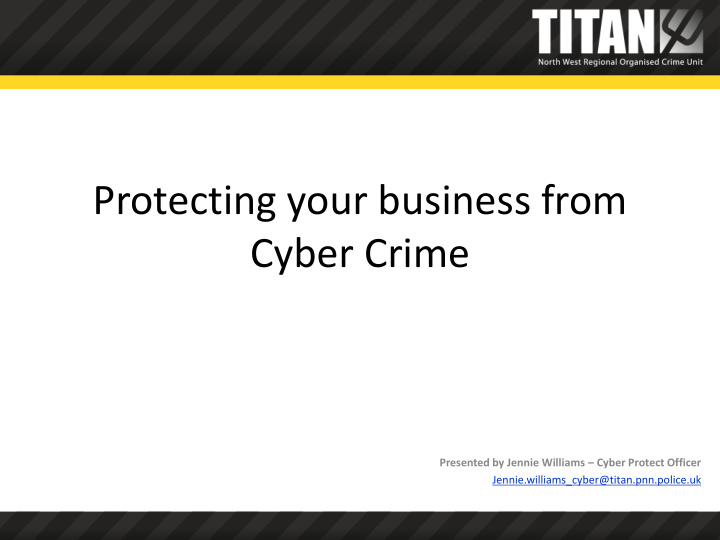 protecting your business from cyber crime