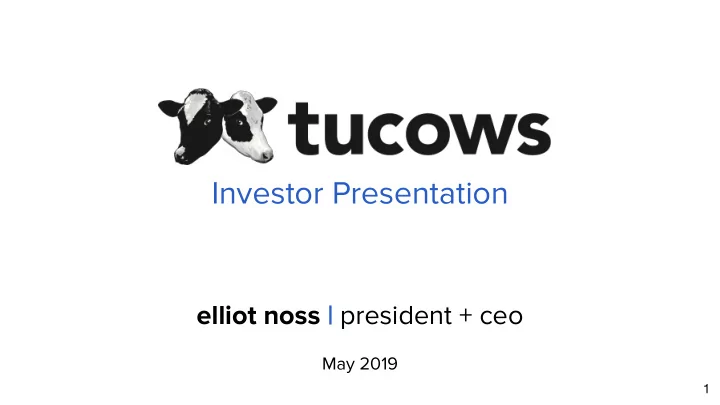 investor presentation