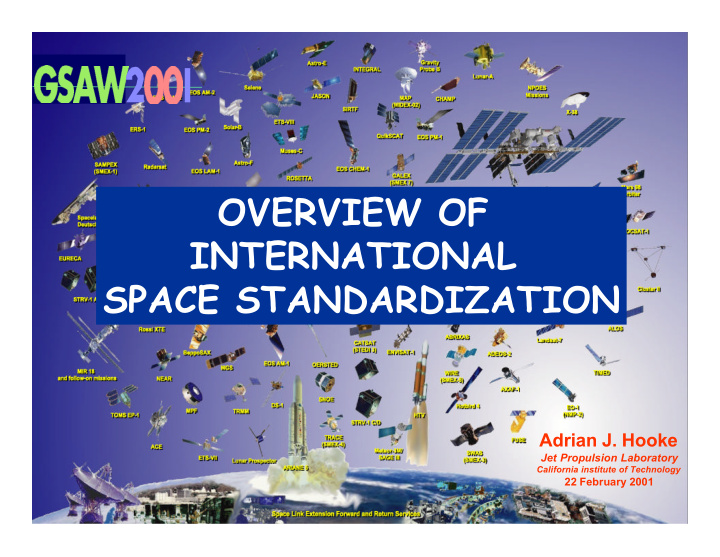 overview of international space standardization