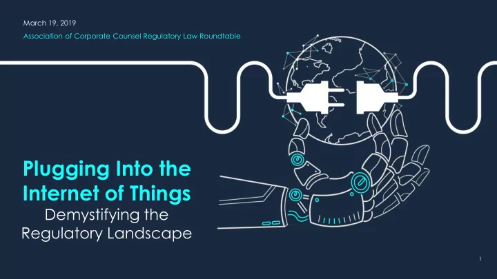 plugging into the internet of things