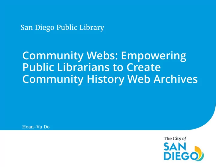public librarians to create
