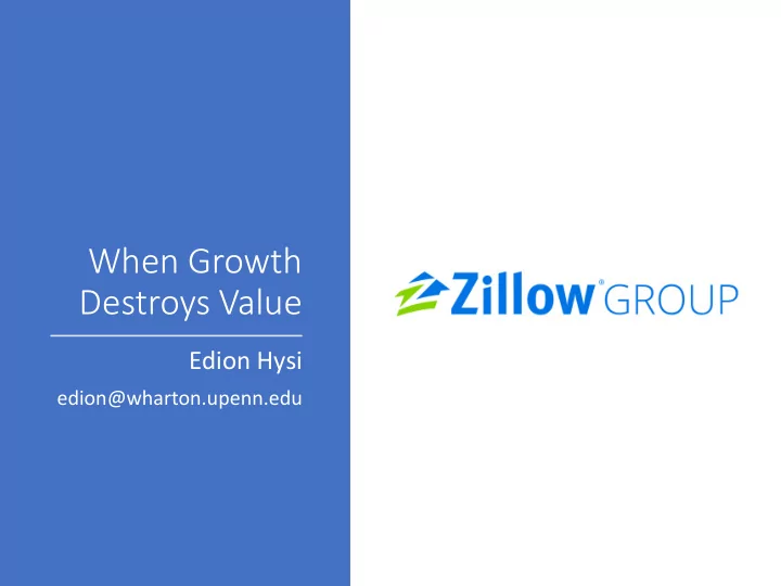 when growth