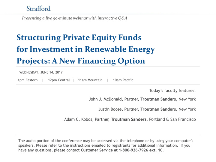 structuring private equity funds for investment in