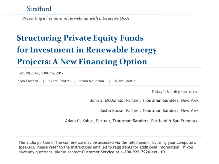structuring private equity funds for investment in