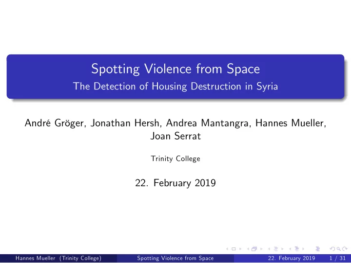 spotting violence from space